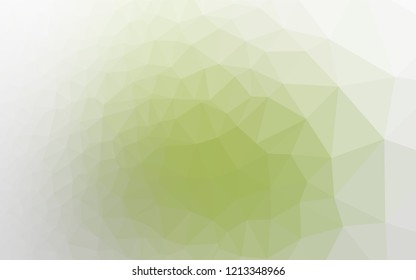 Light Green vector abstract mosaic pattern. Creative geometric illustration in Origami style with gradient. A new texture for your design.