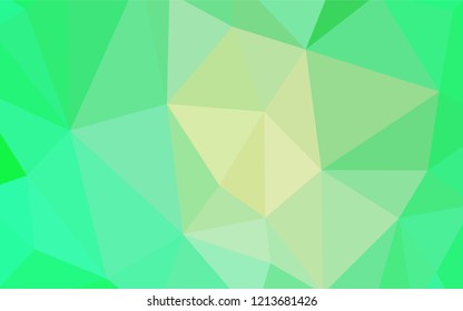 Light Green vector abstract mosaic background. A completely new color illustration in a polygonal style. Textured pattern for your backgrounds.