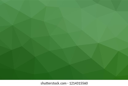 Light Green vector abstract mosaic background. Shining colored illustration in a Brand new style. Brand new design for your business.