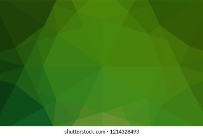 Light Green vector abstract mosaic pattern. Colorful abstract illustration with gradient. The completely new template can be used for your brand book.