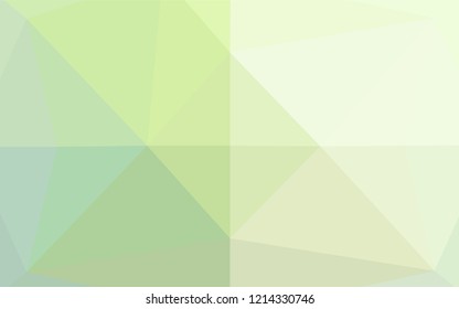 Light Green vector abstract mosaic pattern. Colorful abstract illustration with gradient. The template can be used as a background for cell phones.