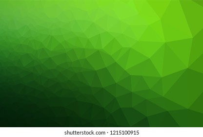 Light Green vector abstract mosaic background. A completely new color illustration in a vague style. A completely new design for your business.