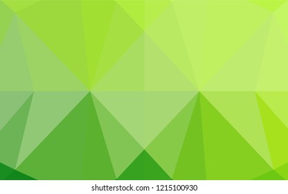 Light Green vector abstract mosaic background. Colorful illustration in abstract style with gradient. The elegant pattern can be used as part of a brand book.