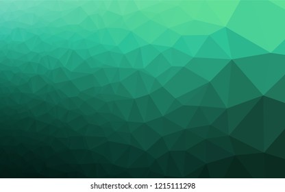 Light Green vector abstract mosaic background. Shining colored illustration in a Brand new style. The template can be used as a background for cell phones.