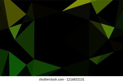 Light Green vector abstract mosaic backdrop. Shining illustration, which consist of triangles. The elegant pattern can be used as part of a brand book.