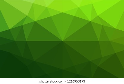 Light Green vector abstract mosaic backdrop. An elegant bright illustration with gradient. The completely new template can be used for your brand book.