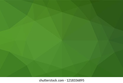 Light Green vector abstract mosaic backdrop. A sample with polygonal shapes. The elegant pattern can be used as part of a brand book.