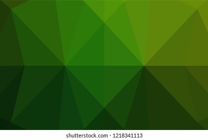 Light Green vector abstract mosaic background. Modern geometrical abstract illustration with gradient. A completely new design for your business.