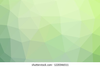 Light Green vector abstract mosaic pattern. A sample with polygonal shapes. A completely new design for your business.