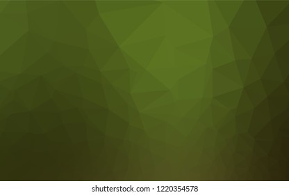 Light Green vector abstract mosaic backdrop. Creative illustration in halftone style with gradient. The template can be used as a background for cell phones.