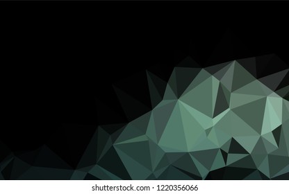 Light Green vector abstract mosaic backdrop. Glitter abstract illustration with an elegant design. The textured pattern can be used for background.