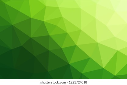 Light Green vector abstract mosaic pattern. Brand new colored illustration in blurry style with gradient. The template can be used as a background for cell phones.