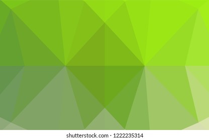 Light Green vector abstract mosaic background. Colorful illustration in abstract style with gradient. The elegant pattern can be used as part of a brand book.