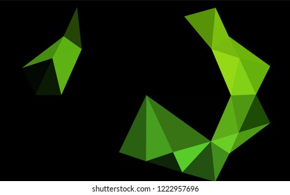Light Green vector abstract mosaic backdrop. Glitter abstract illustration with an elegant design. The elegant pattern can be used as part of a brand book.