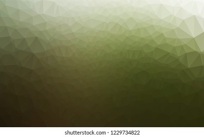 Light Green vector abstract mosaic backdrop. Glitter abstract illustration with an elegant design. A completely new template for your business design.