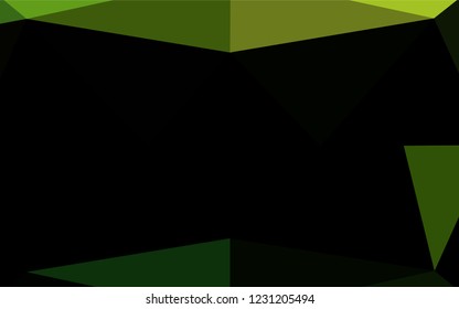 Light Green vector abstract mosaic backdrop. Colorful abstract illustration with gradient. The elegant pattern can be used as part of a brand book.