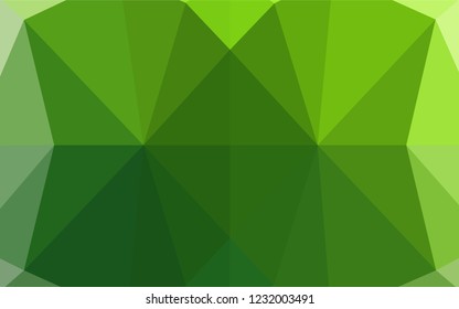 Light Green vector abstract mosaic background. Creative geometric illustration in Origami style with gradient. Brand new design for your business.