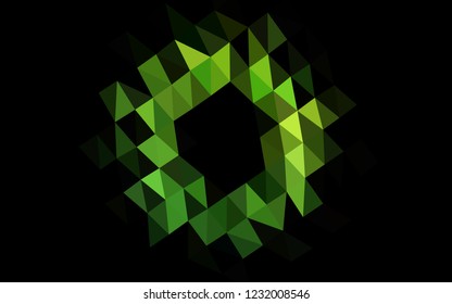 Light Green vector abstract mosaic backdrop. An elegant bright illustration with gradient. Brand new style for your business design.