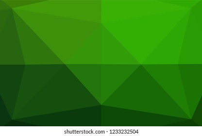 Light Green vector abstract mosaic pattern. Modern geometrical abstract illustration with gradient. The template can be used as a background for cell phones.