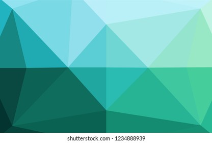 Light Green vector abstract mosaic pattern. A vague abstract illustration with gradient. Brand new style for your business design.