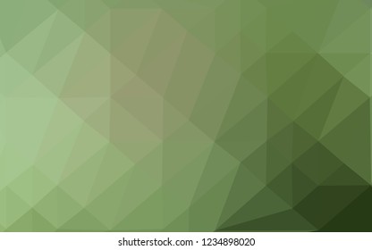 Light Green vector abstract mosaic pattern. Colorful illustration in abstract style with gradient. Template for a cell phone background.