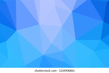 Light Green vector abstract mosaic background. Modern abstract illustration with triangles. Best triangular design for your business.