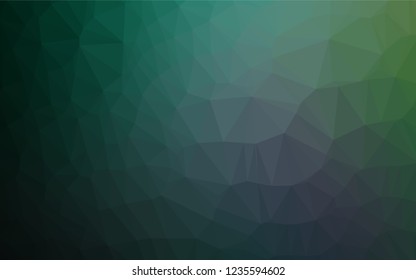 Light Green vector abstract mosaic background. Colorful abstract illustration with gradient. The polygonal design can be used for your web site.