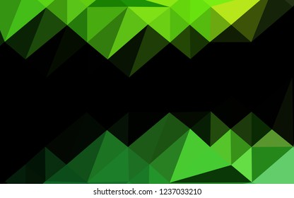 Light Green vector abstract mosaic background. Shining colored illustration in a Brand new style. Completely new template for your business design.
