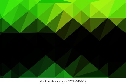 Light Green vector abstract mosaic backdrop. Modern geometrical abstract illustration with gradient. Brand new style for your business design.