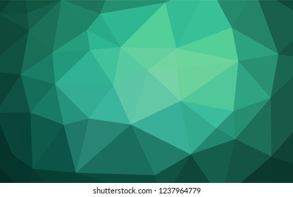 Light Green vector abstract mosaic background. Brand new colored illustration in blurry style with gradient. Brand new design for your business.