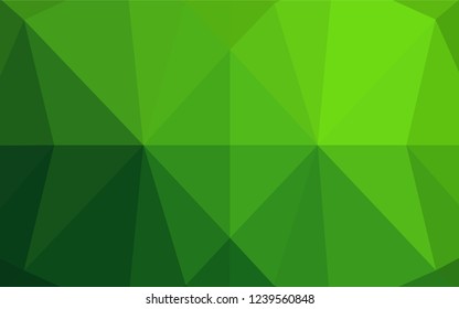 Light Green vector abstract mosaic pattern. A vague abstract illustration with gradient. The textured pattern can be used for background.