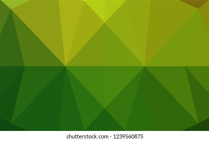 Light Green vector abstract mosaic pattern. A sample with polygonal shapes. The textured pattern can be used for background.