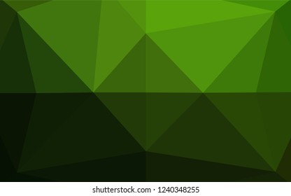 Light Green vector abstract mosaic background. An elegant bright illustration with gradient. The completely new template can be used for your brand book.