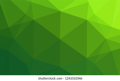 Light Green vector abstract mosaic backdrop. Glitter abstract illustration with an elegant design. Brand new design for your business.
