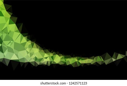 Light Green vector abstract mosaic backdrop. A vague abstract illustration with gradient. The template can be used as a background for cell phones.
