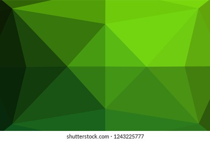 Light Green vector abstract mosaic pattern. Glitter abstract illustration with an elegant design. A new texture for your design.