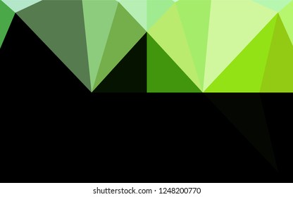 Light Green vector abstract mosaic backdrop. Modern geometrical abstract illustration with gradient. The elegant pattern can be used as part of a brand book.