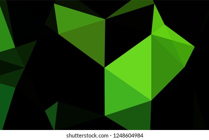 Light Green vector abstract mosaic backdrop. Shining colored illustration in a Brand new style. Brand new design for your business.