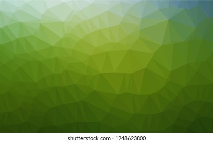 Light Green vector abstract mosaic background. Colorful abstract illustration with gradient. The elegant pattern can be used as part of a brand book.