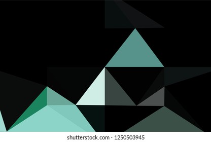 Light Green vector abstract mosaic pattern. Shining colored illustration in a Brand new style. A completely new template for your business design.