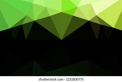 Light Green vector abstract mosaic pattern. Colorful illustration in abstract style with gradient. A completely new template for your business design.