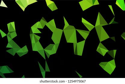 Light Green vector abstract mosaic background. Glitter abstract illustration with an elegant design. Brand new design for your business.