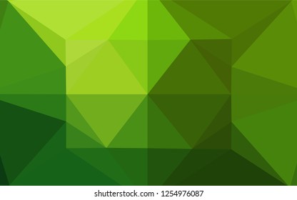 Light Green vector abstract mosaic background. Creative illustration in halftone style with gradient. A new texture for your design.