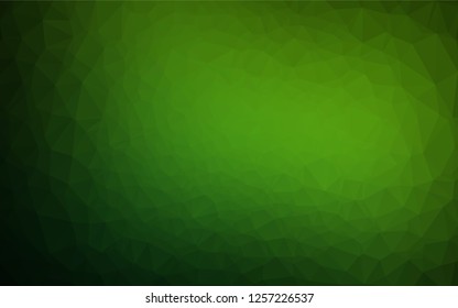 Light Green vector abstract mosaic pattern. An elegant bright illustration with gradient. The polygonal design can be used for your web site.