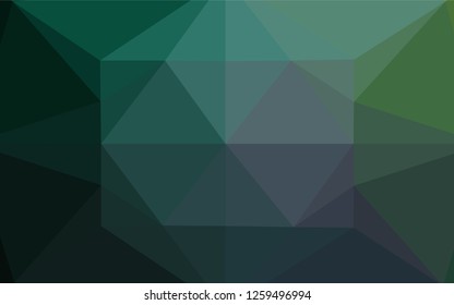 Light Green vector abstract mosaic background. Shining colored illustration in a Brand new style. Brand new design for your business.