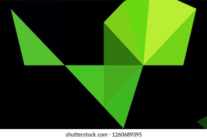 Light Green vector abstract mosaic backdrop. A completely new color illustration in a vague style. A completely new design for your business.