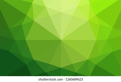 Light Green vector abstract mosaic pattern. An elegant bright illustration with gradient. The polygonal design can be used for your web site.