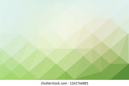 Light Green vector abstract mosaic backdrop. A completely new color illustration in a vague style. New texture for your design.
