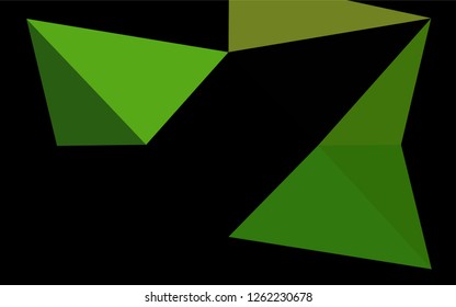 Light Green vector abstract mosaic pattern. Shining colored illustration in a Brand new style. A completely new template for your business design.