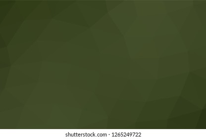 Light Green vector abstract mosaic pattern. Shining illustration, which consist of triangles. Brand new design for your business.